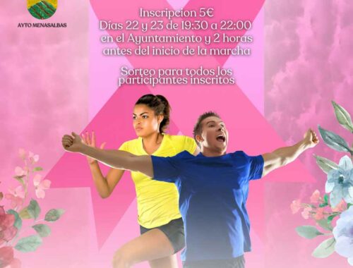 Cartel IV Marcha Solidaria contra el cancer Menasalbas Apacama